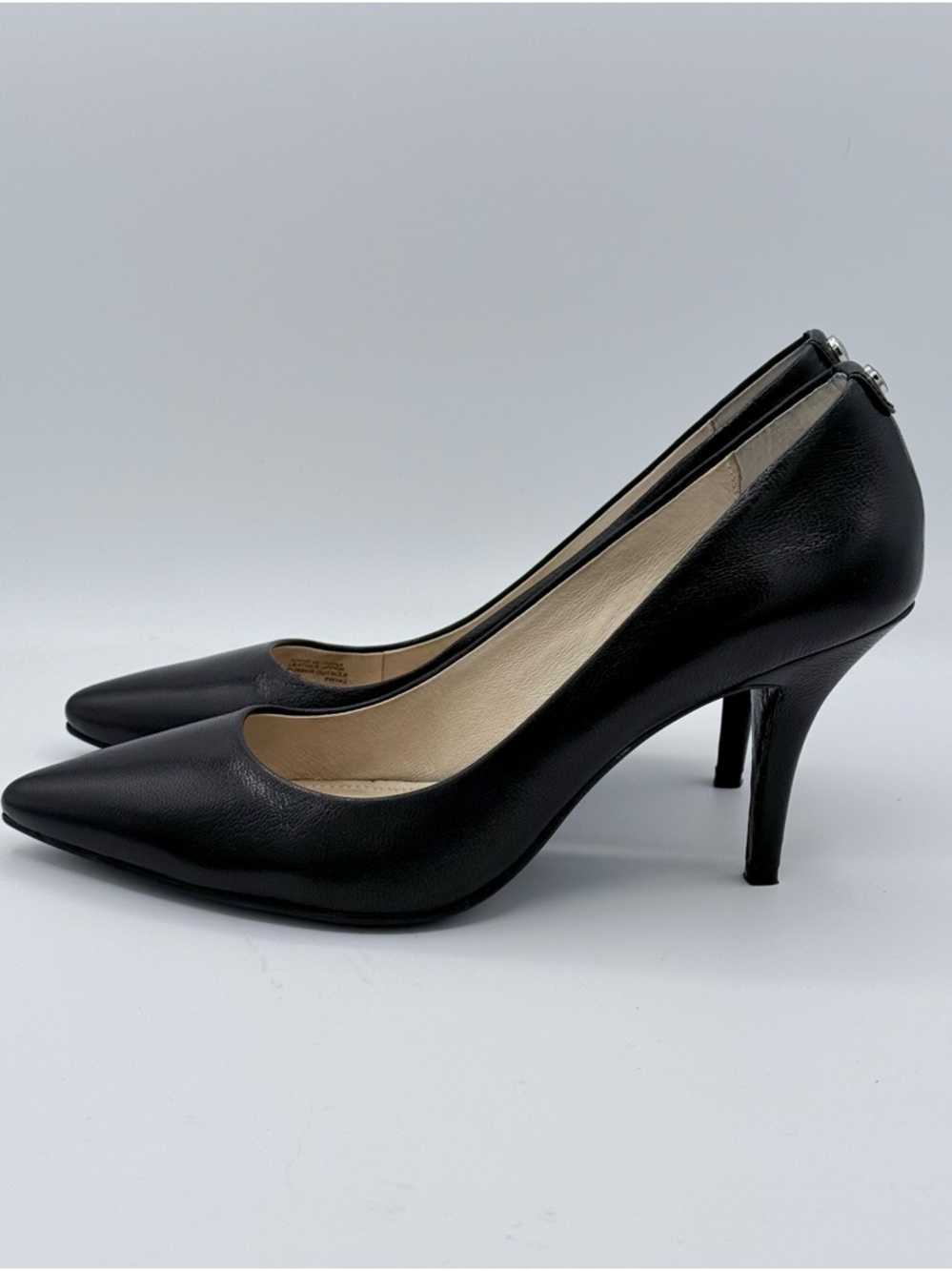 Michael Kors MK-Flex Black Leather Pointed Toe Pump | Size 7.5M